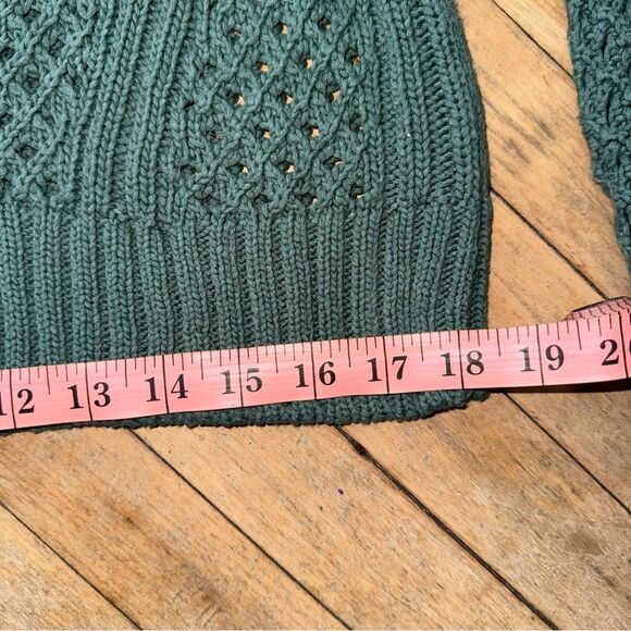 Margaret O’Leary cable knit cotton sweater. Size large. - Picture 5 of 6